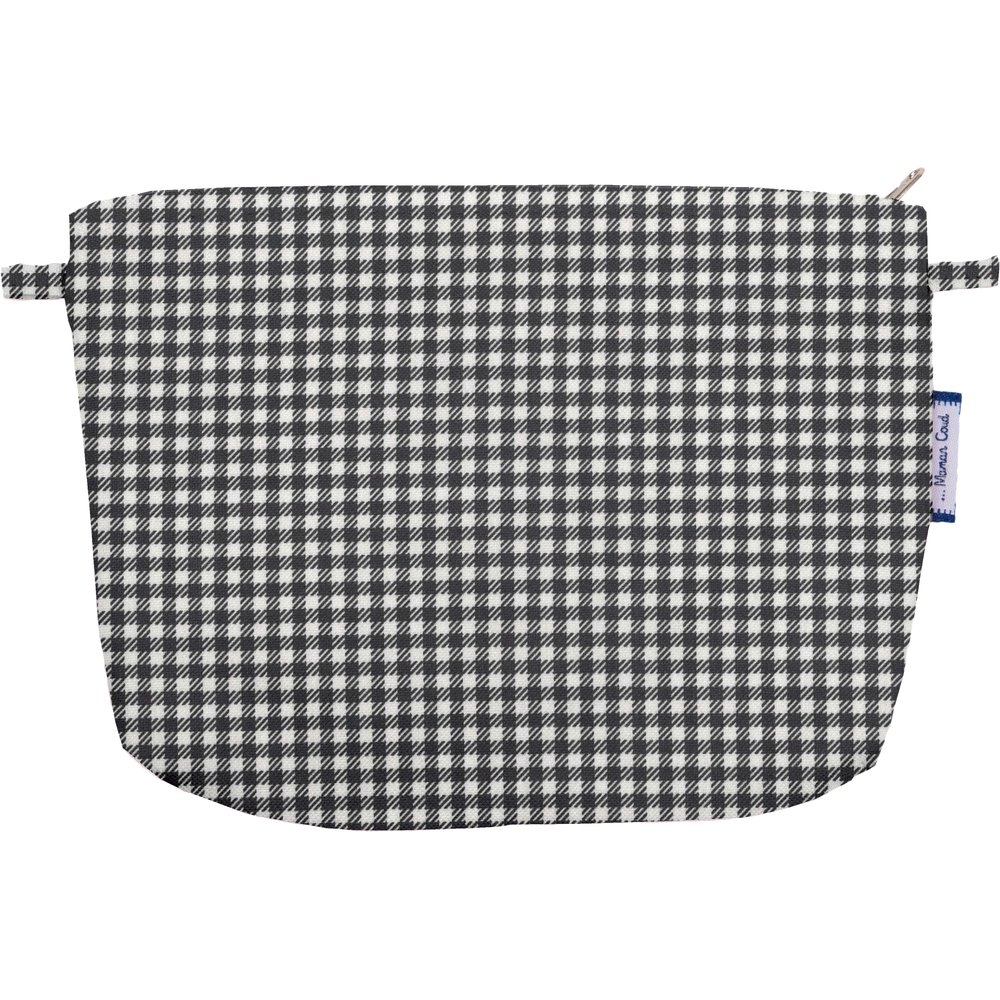 Pochette Tissu Vichy Noir