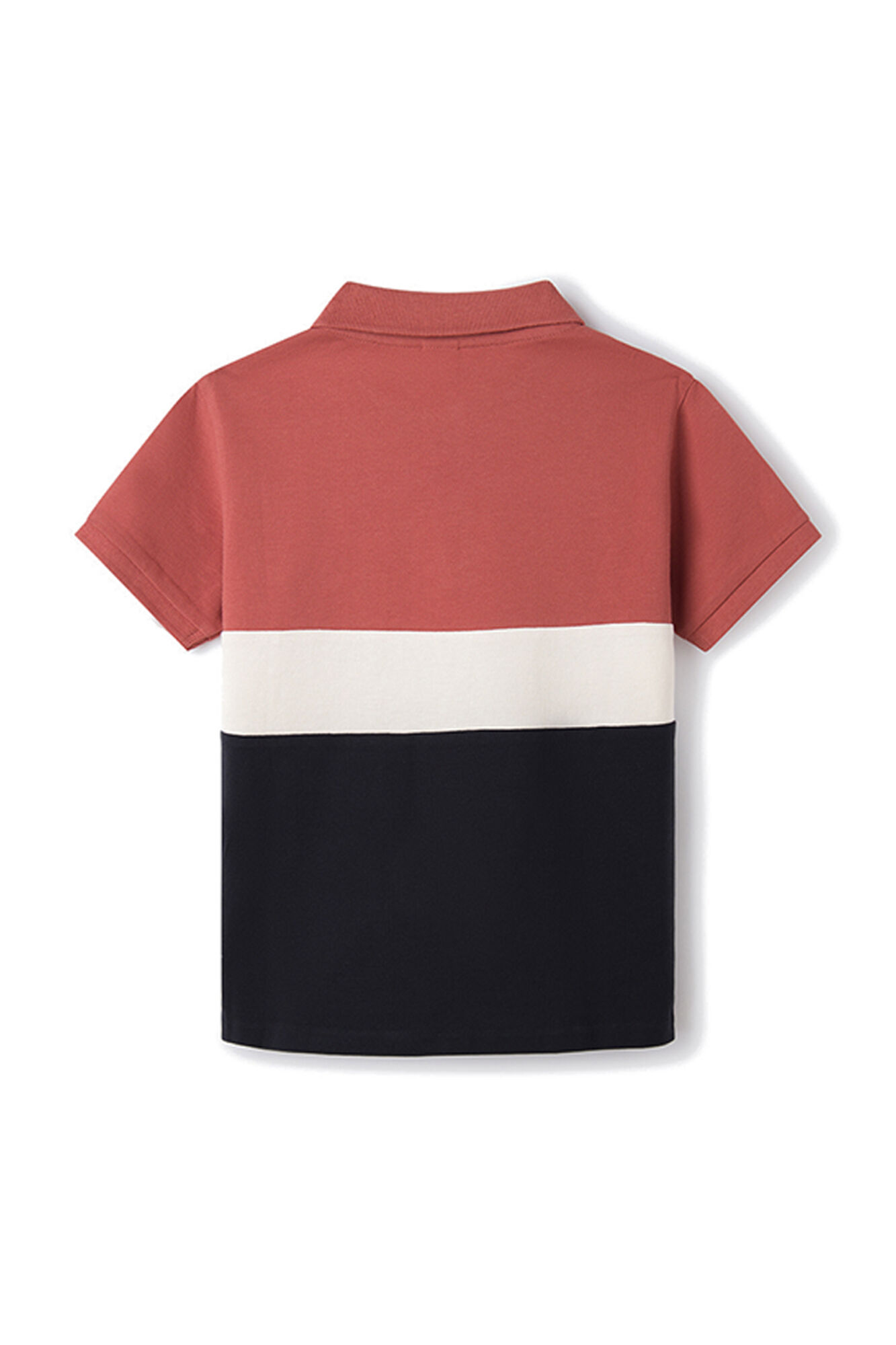 Menino com blocos de cores polo
