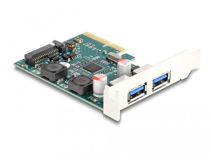Delock PCI-Express-Karte USB 3.1 Gen 2 - 2x USB Typ-A PCIe-Schnittstellenkarte mit zwei USB-3.1-Anschlüssen (Typ-A)