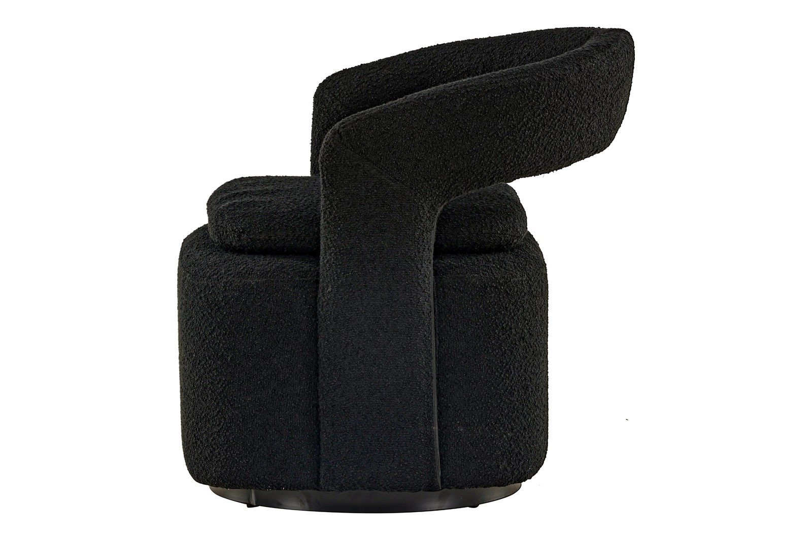 Laurel stol Sort boucle