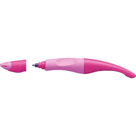 Ergonomischer Tintenroller für Rechtshänder - STABILO EASYoriginal in hell-/dunkelpink - Einzelstift - Schreibfarbe blau (löschbar) - inklusive Patrone