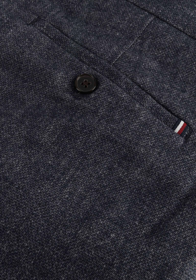 TOMMY HILFIGER donkerblauwe tommy hilfiger pantalon bleecker fake solid wool look