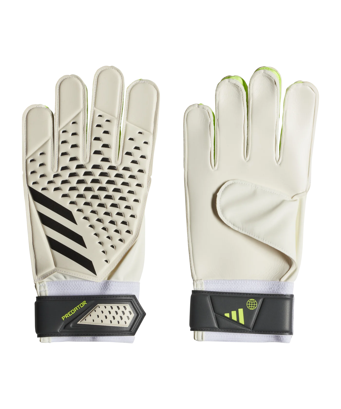adidas Predator Train Torwarthandschuhe Weiss Gelb Schwarz