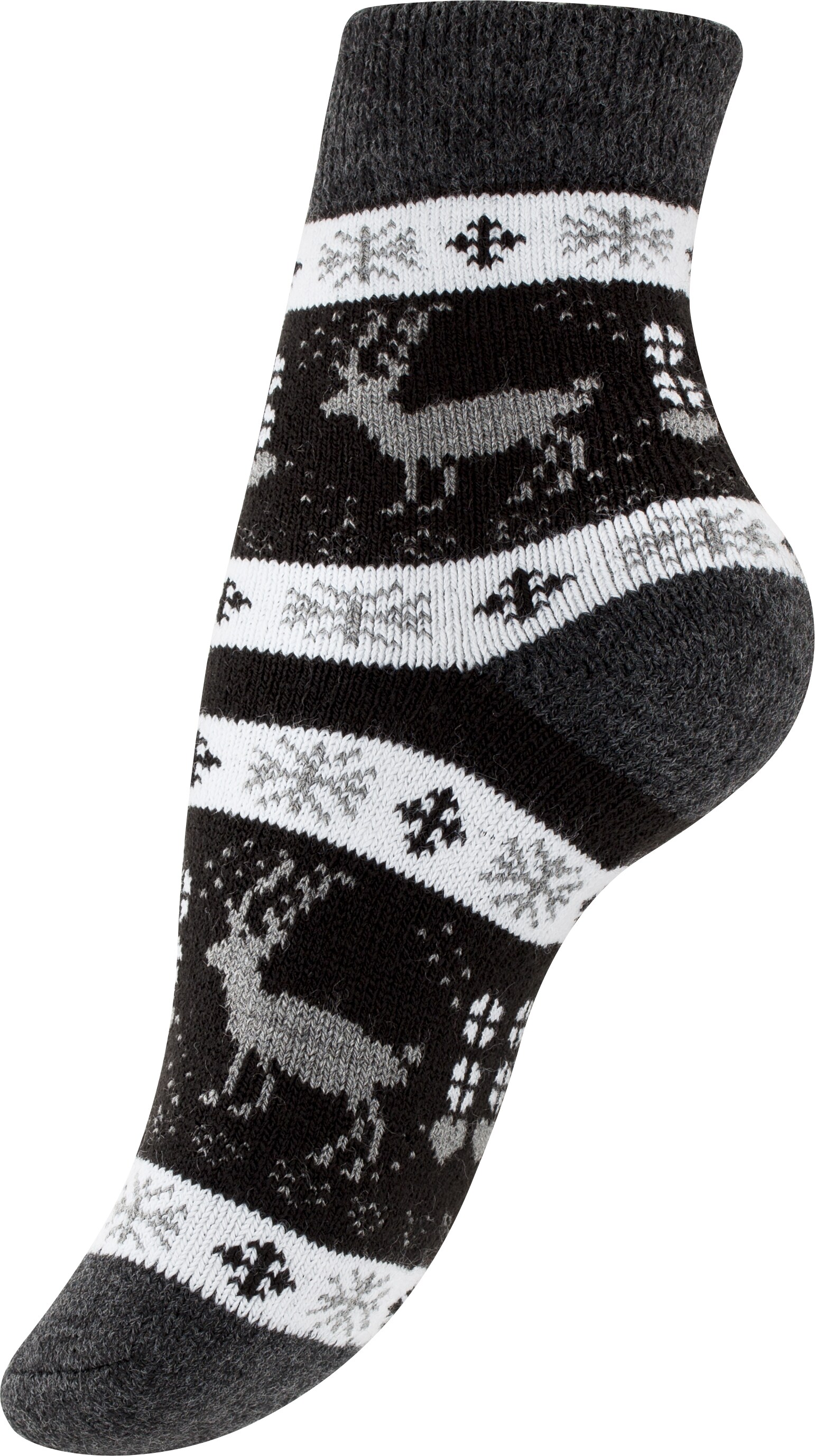Yenita® 4 Paar Damen Thermosocken mit Innenfutter, Vollfrottee