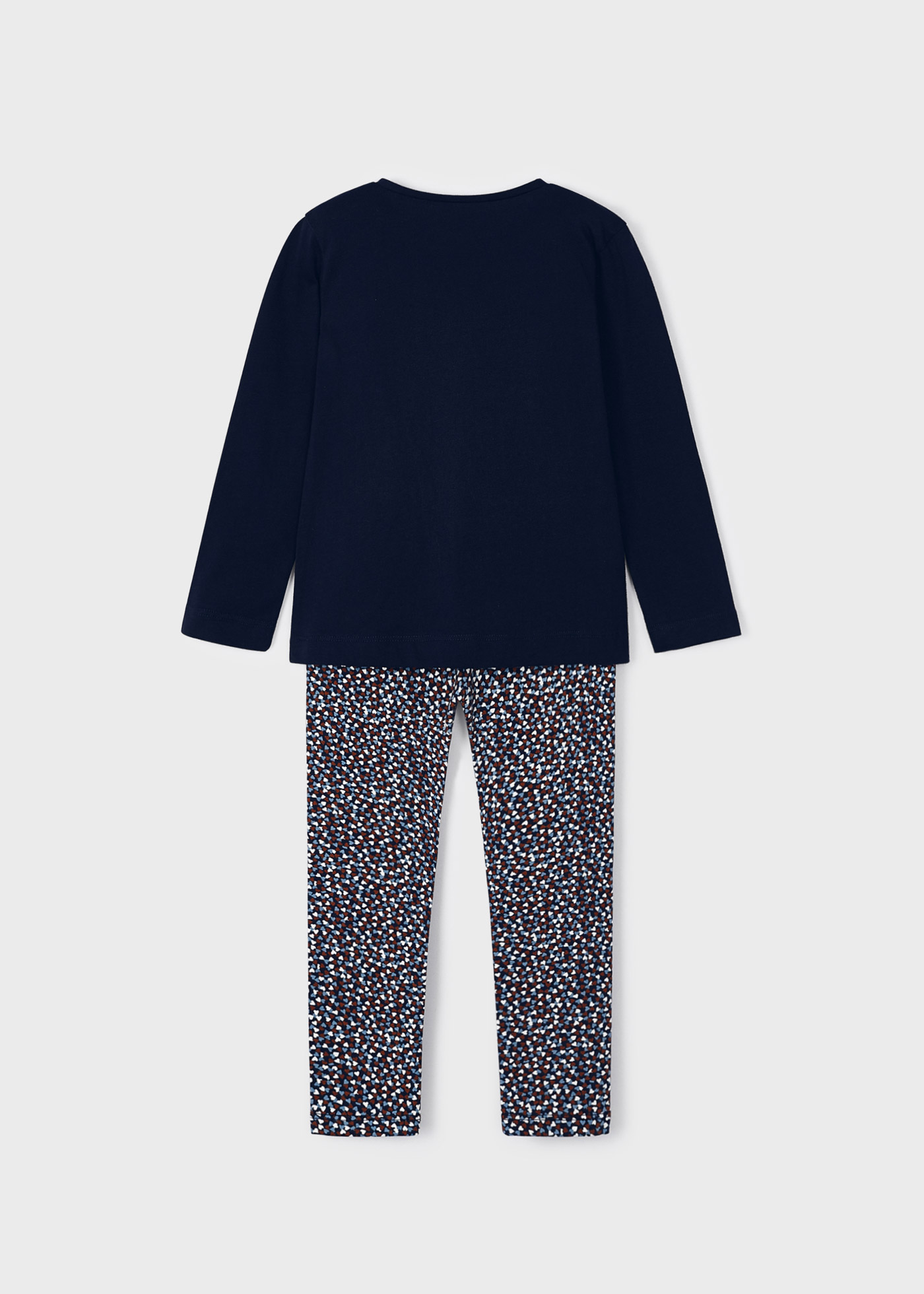 Conjunto de algodão de alta qualidade com duas peças para meninas.