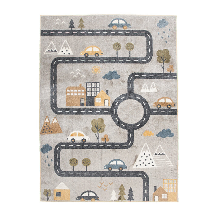 Wasbaar kindervloerkleed - Ravi Road Multicolor