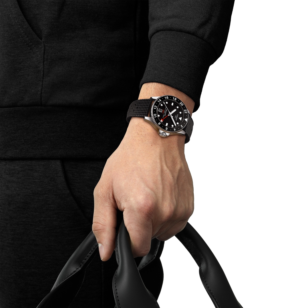 Tissot Seastar 1000 GMT 40mm Schwarz