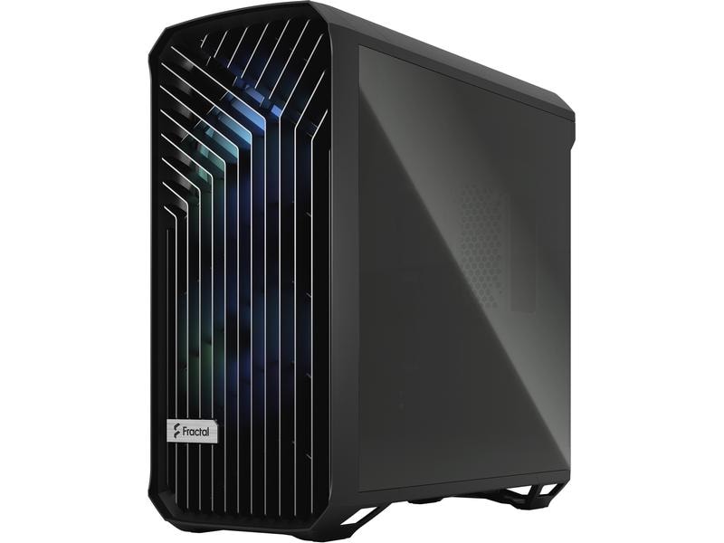 Fractal Design PC-Gehäuse Torrent RGB TG Schwarz Elegantes, kompaktes Big-Tower mit Sichtfenster und RGB Beleuchtung