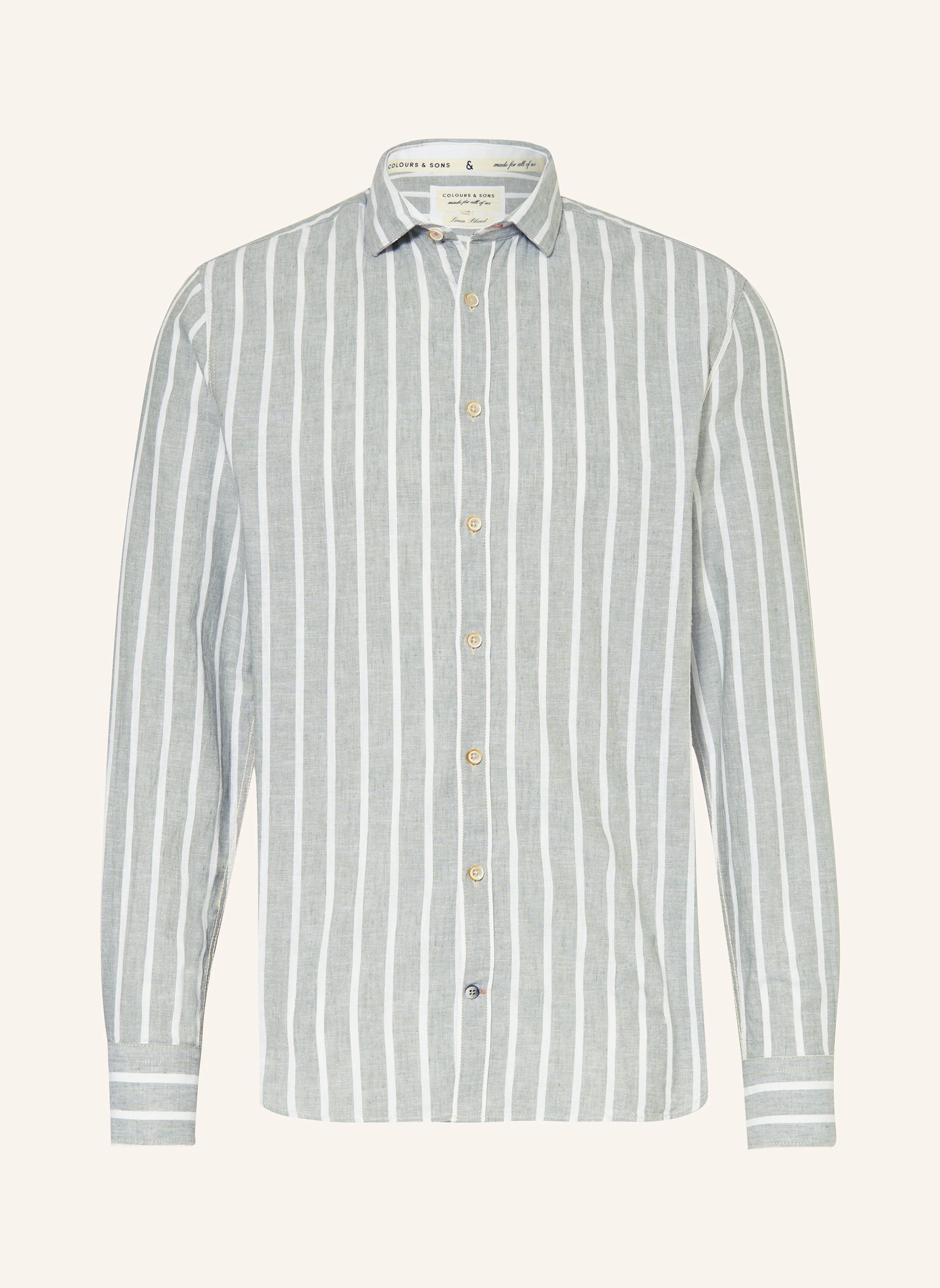 COLOURS & SONS Hemd Regular Fit mit Leinen