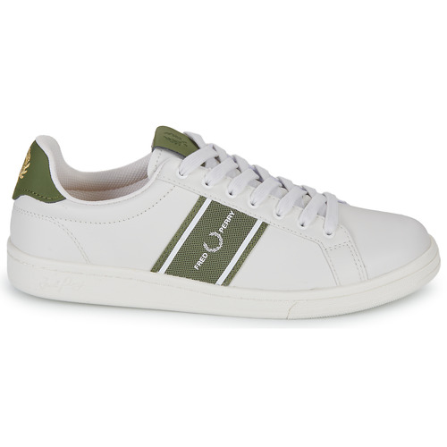 Fred Perry - B721 LEA GRAPHIC BRAND MESH - Porcelaine / Olive