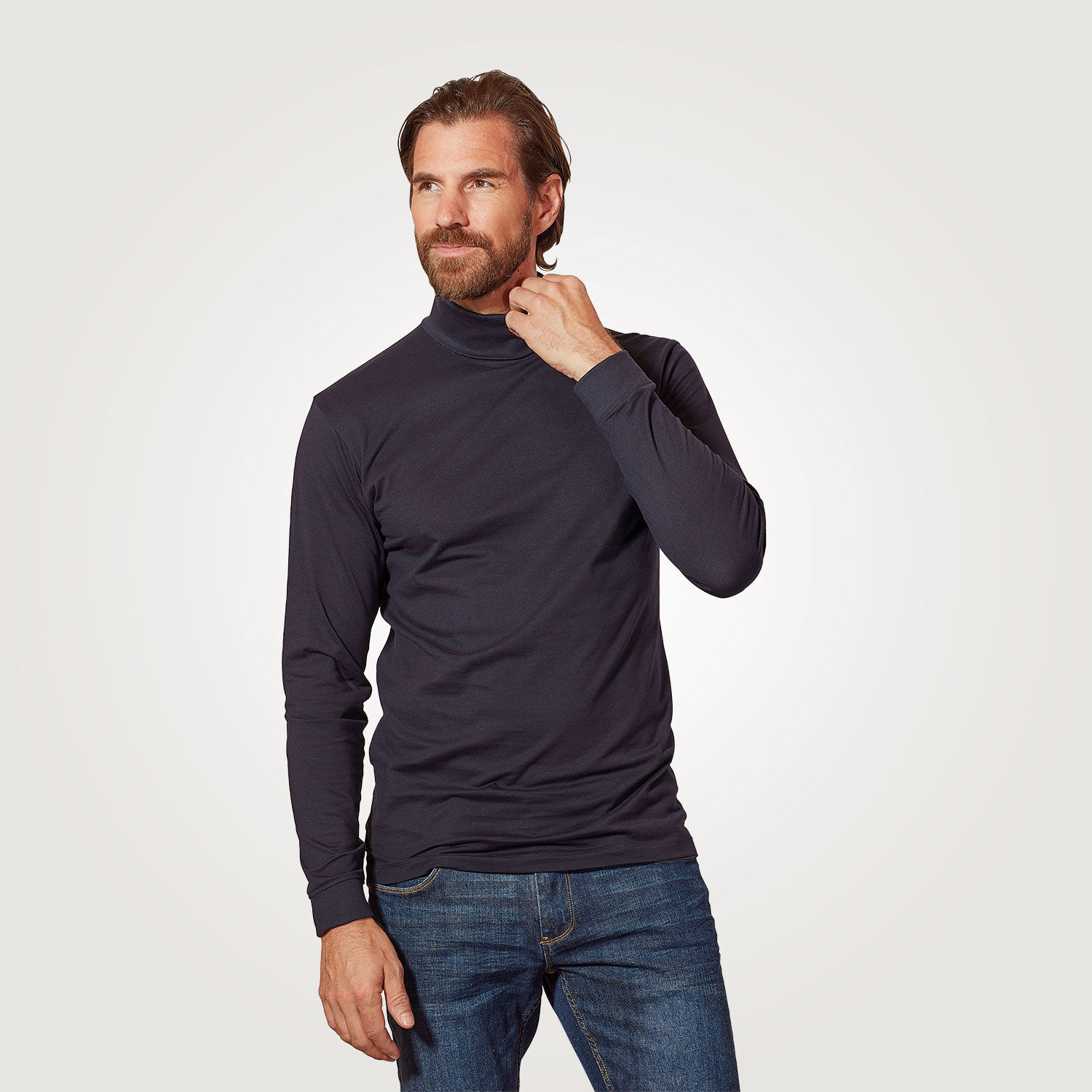 Basic Herren Rollkragen Shirt GOTS-zertifiziert