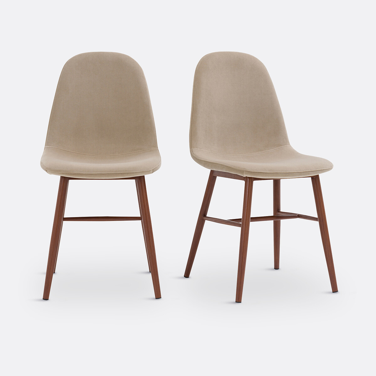 LA REDOUTE INTERIEURS<br>Conjunto de 2 cadeiras de veludo, Polina