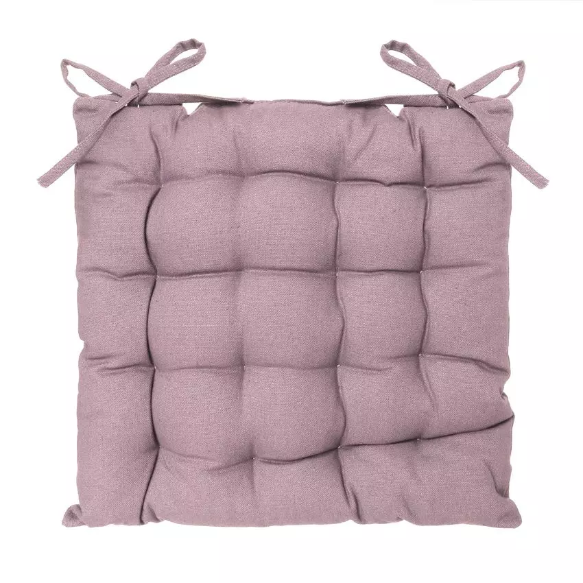 Coussin de chaise carré Datara Rose clair