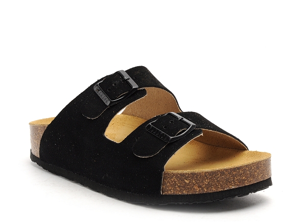 Plakton mules et sabots plats femme cp beta noir