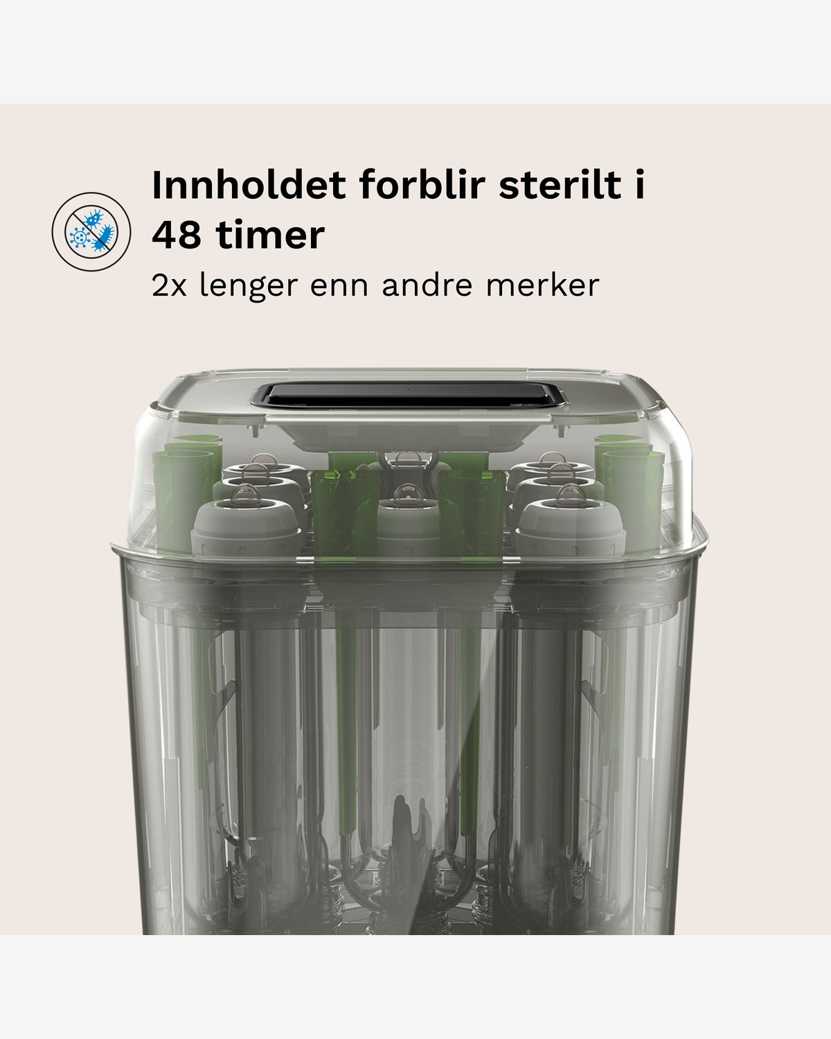 Baby Brezza SuperQuick Sterilizer Dryer på 10 min | Sterilisator med Tørk på 10 min