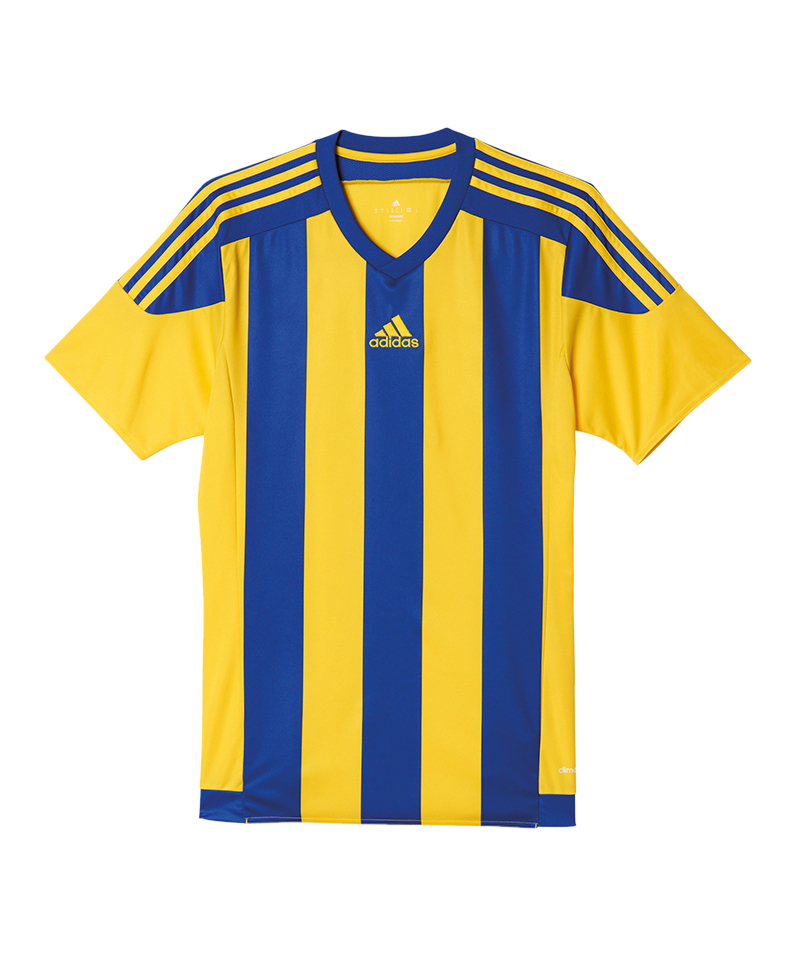adidas Striped 15 Trikot kurzarm Kids Gelb Blau