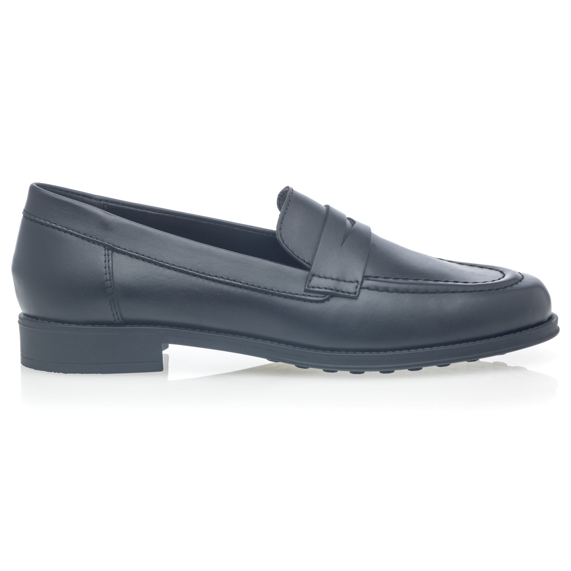 Mocassins Femme en cuir noir