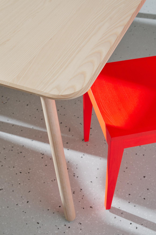 Objekte unserer Tage Meyer tafel 160x92 waxed essen met wit pigment
