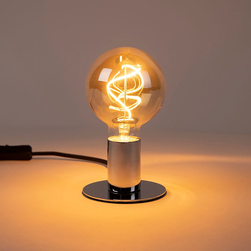Set van 5 E27 dimbare LED lampen spiraal G95 goud 4W 270 lm 2100K
