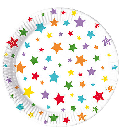 Decorata Party Pappteller - 8er-Pack - 19,5 cm - Multicolour Bri