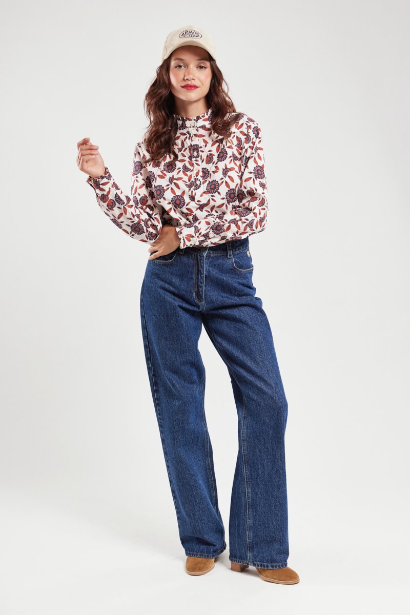Jean large - coton