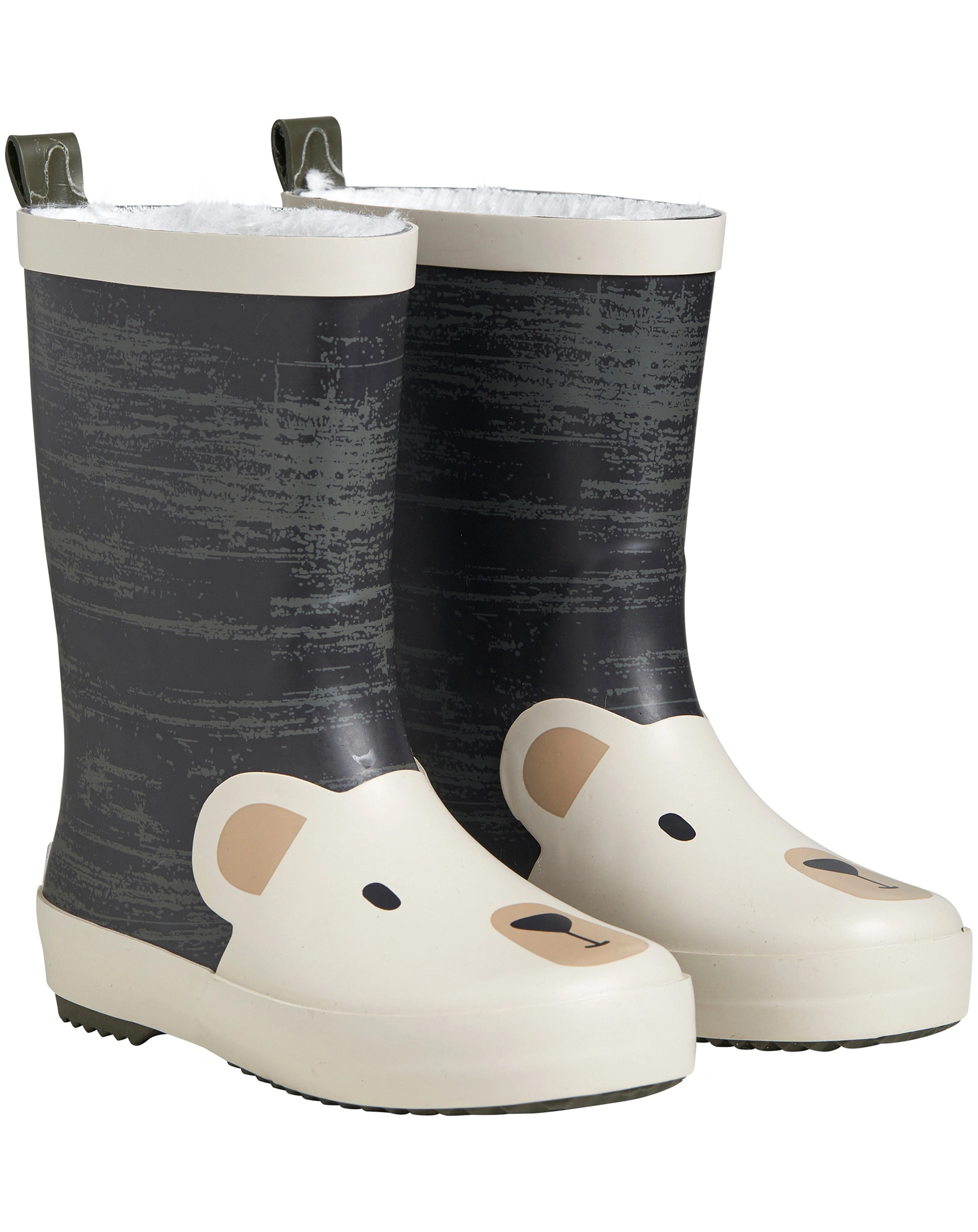 Gummistiefel MY POLAR BEAR gefüttert in schwarz/weiß