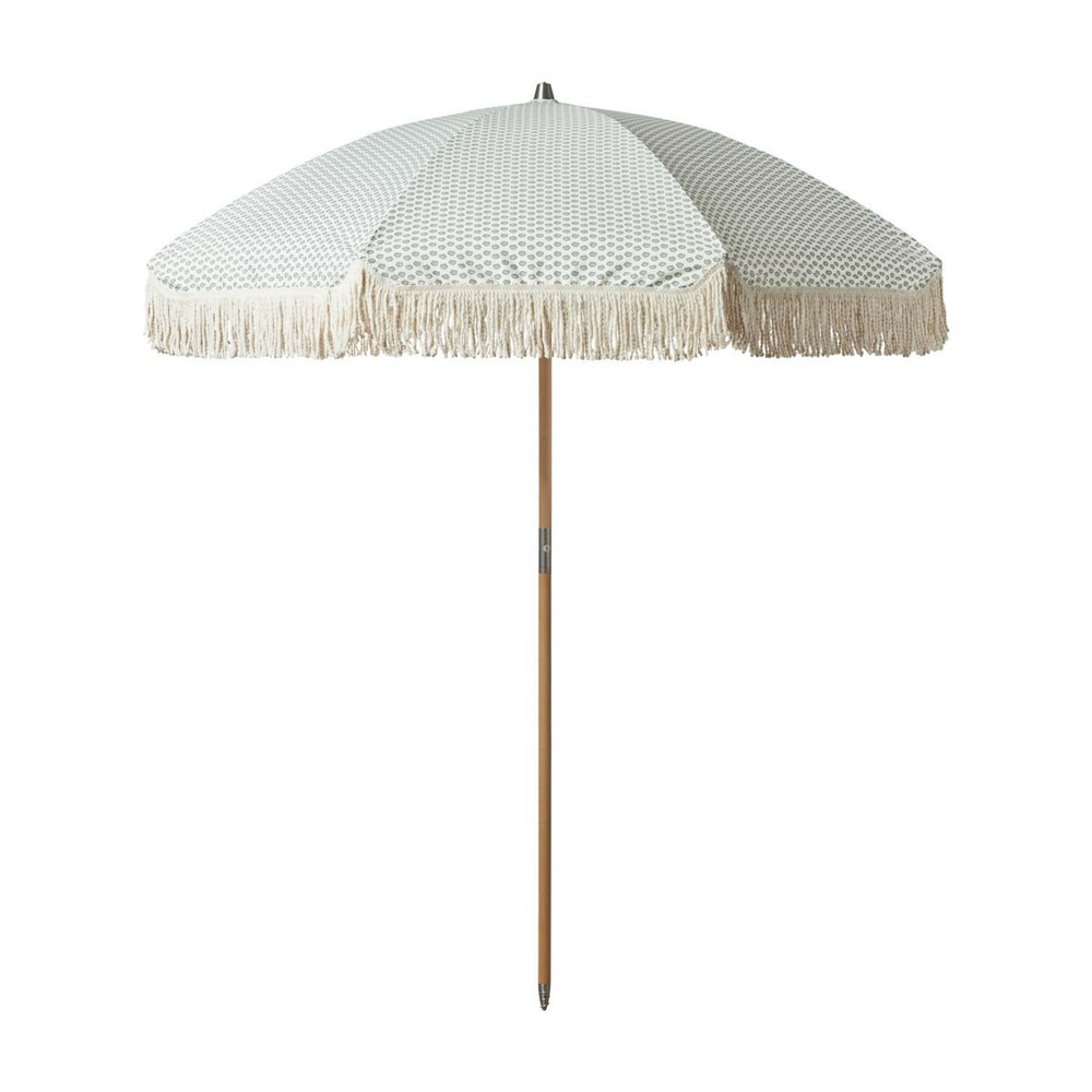 Parasol de plage umbra couleur vert/sable
