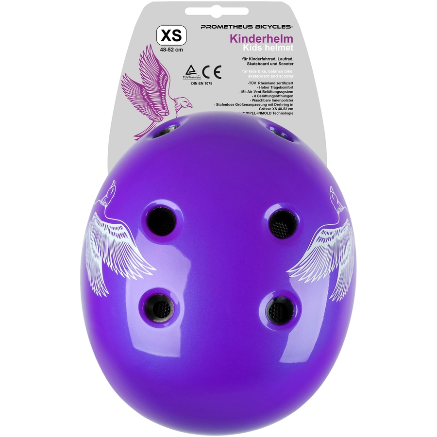 PROMETHEUS BICYCLES® Fahrradhelm Größe XS 48-52 cm violett