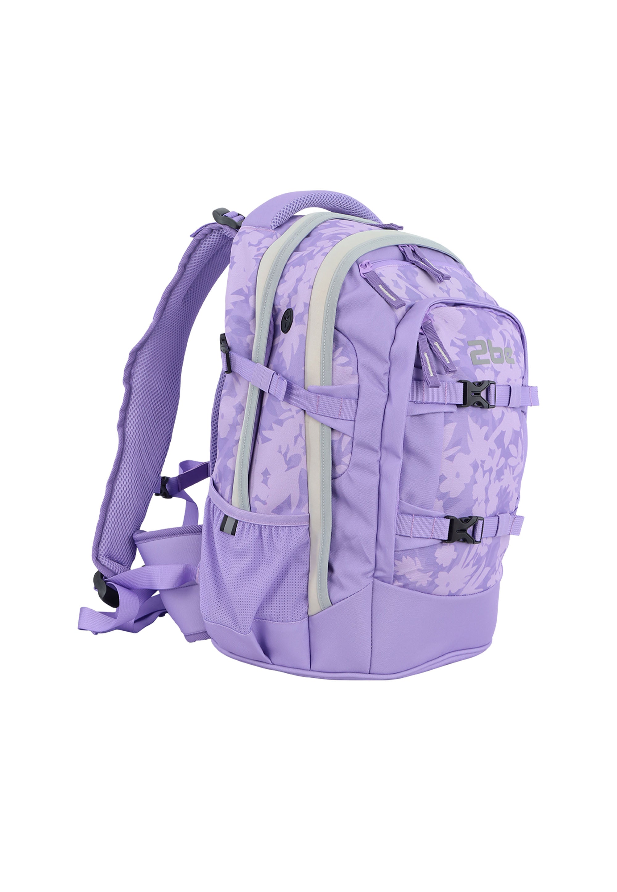 2be School Backpack Rugzak Lilac