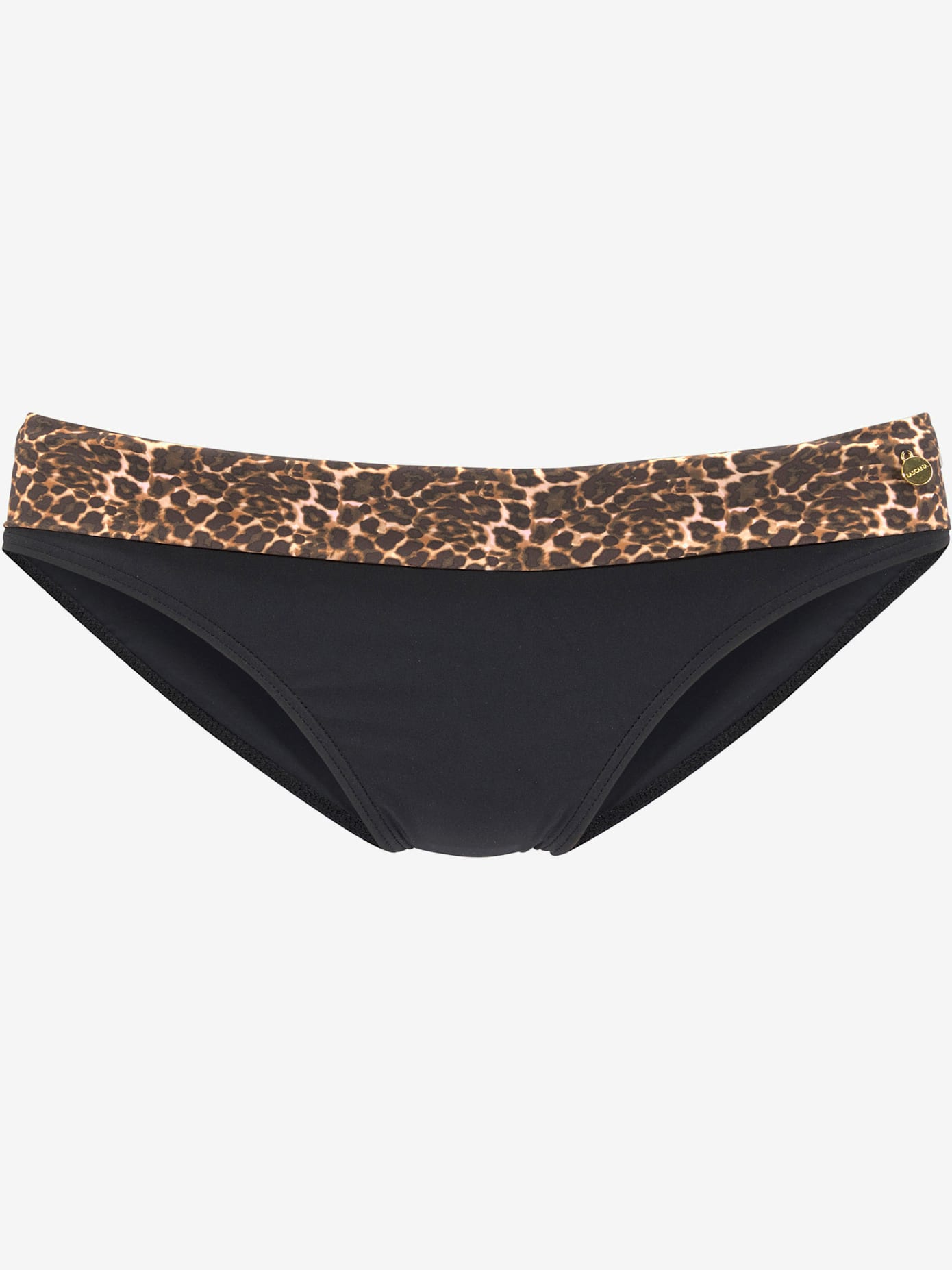 Bas de maillot de bain imprimé léopard tendance à la ceinture