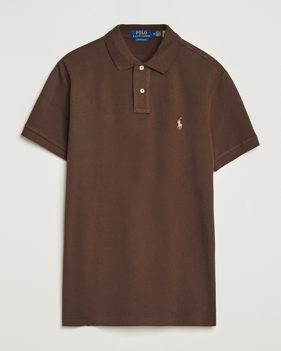 Polo Ralph Lauren Custom Slim Fit Polo Nutmeg Brown