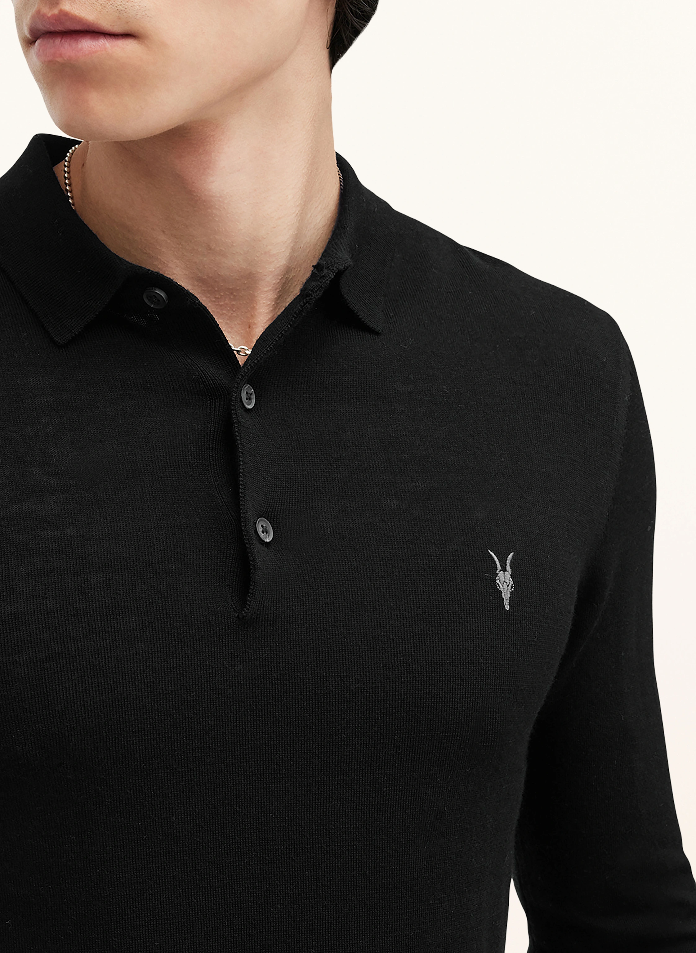 ALLSAINTS Strick-Poloshirt