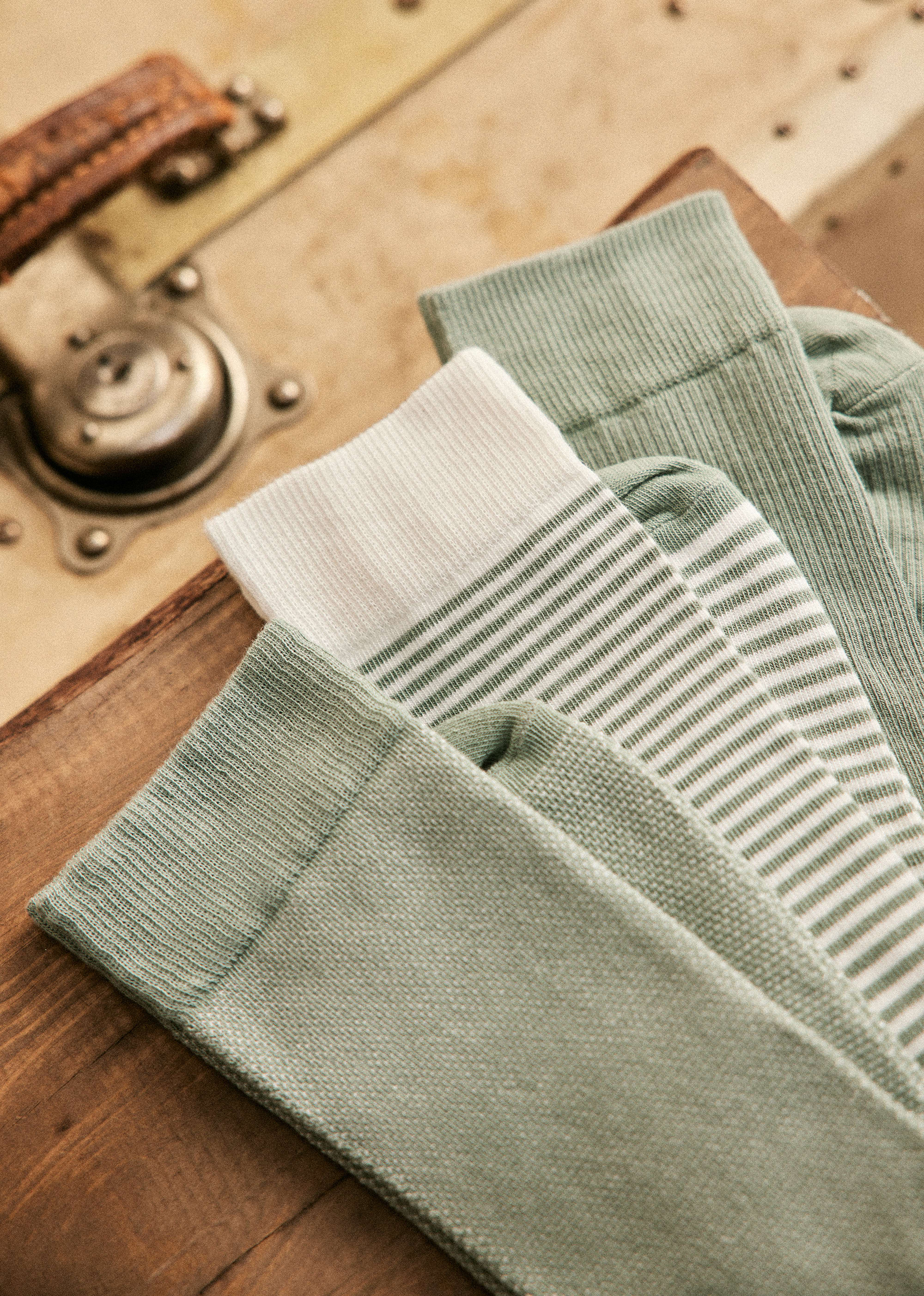Chaussettes Pack Kitts - Vert Sauge - POUR LUI 5906571