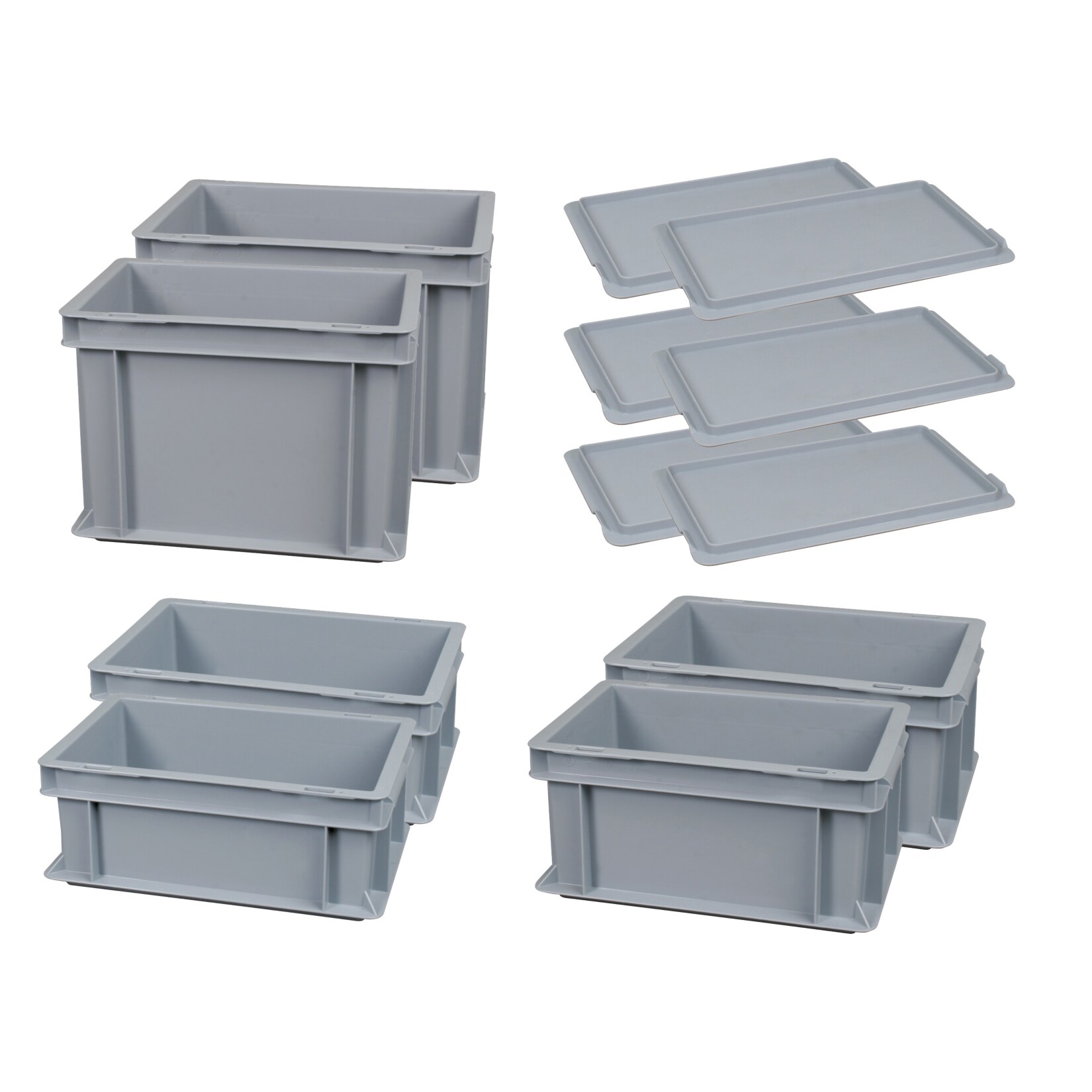 BRB 24415 Euro-Stapelbehälter-Set, 12-tlg.