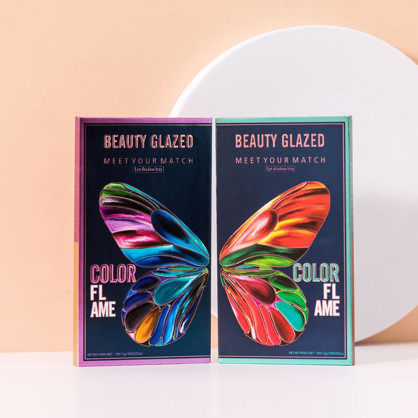 BEAUTY GLAZED - Color Flame Butterfly Oogschaduwpalet (18 kleuren)