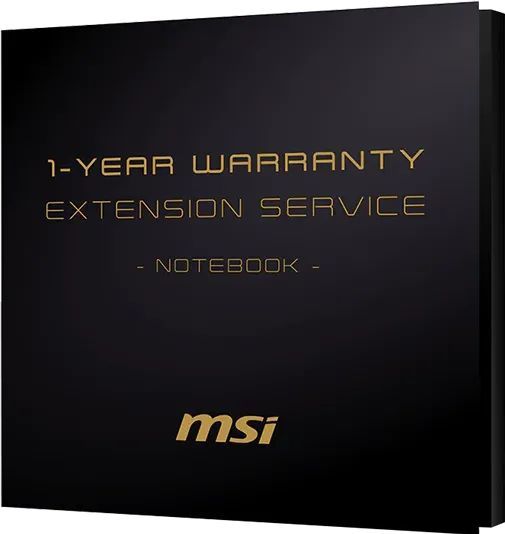 MSI 1 Year Warranty Extension Service for notebooks