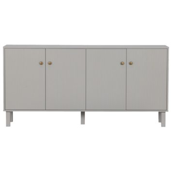WOOOD dressoir Madu wolkengrijs grenenhout 78 x 160 x 46 cm