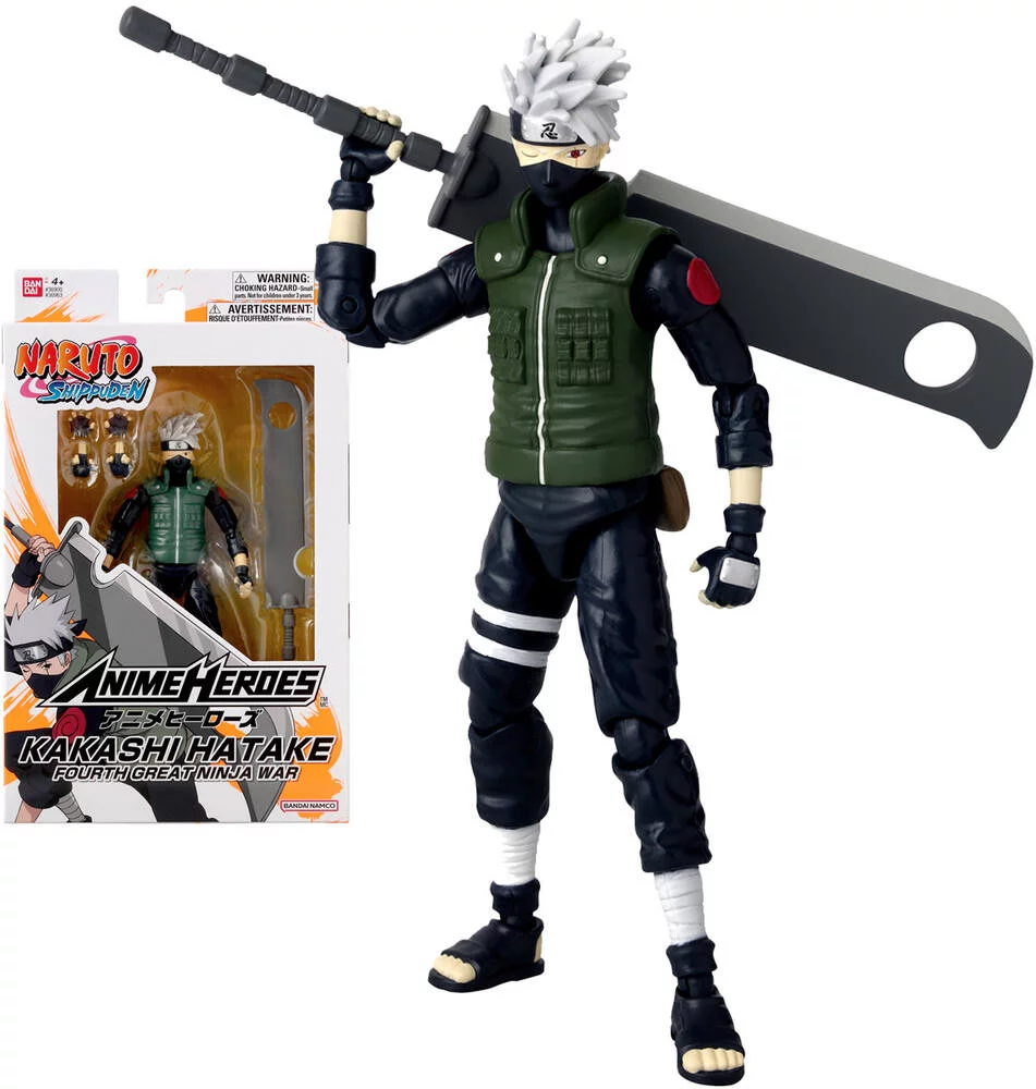 ANIME HEROES - FIGURINE HATAKE KAKASHI FOURTH GREAT NINJA WAR 15CM