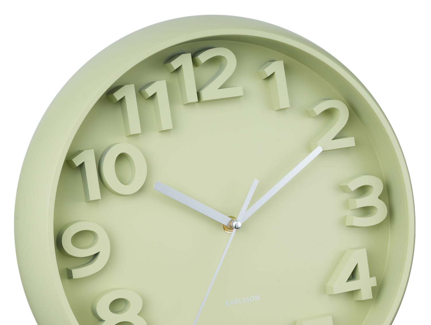 Wandklok Elevated Classic Numbers - Theegroen