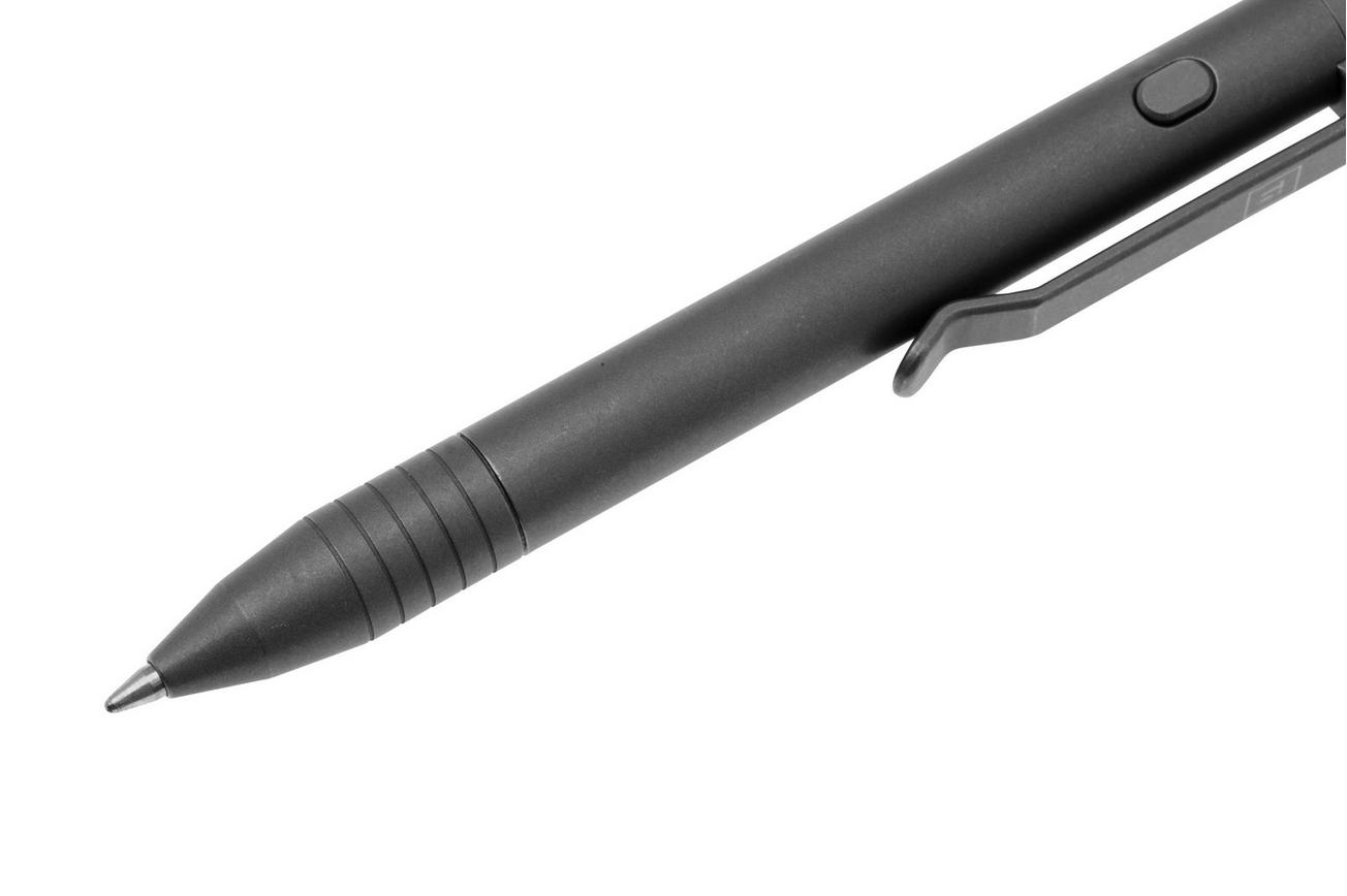 Big Idea Design Mini Dual Side Click Pen MDSC-SW Stonewashed Titanium, everyday carry pen