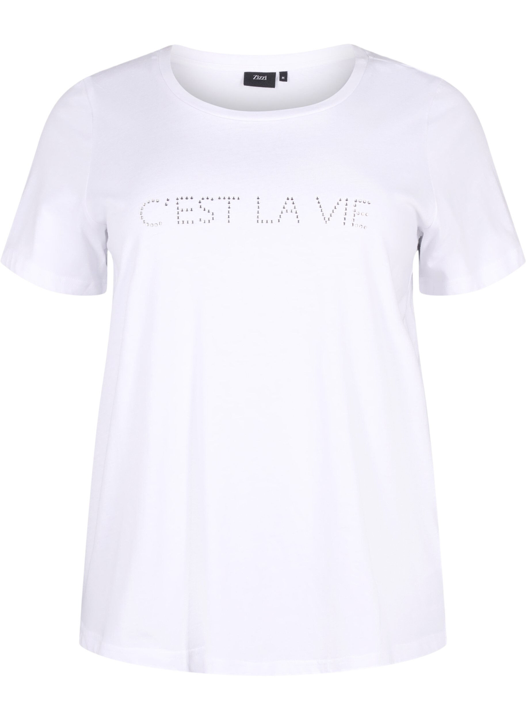 T-shirt med rhinesten