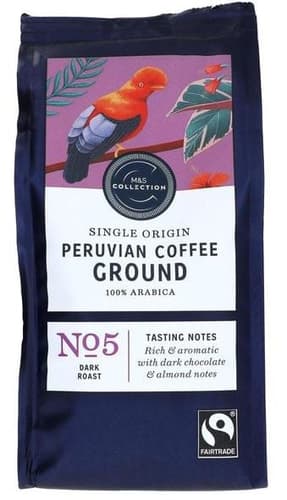 Marks & Spencer gemahlene peruanische Kaffeebohnen, 100% Arabica