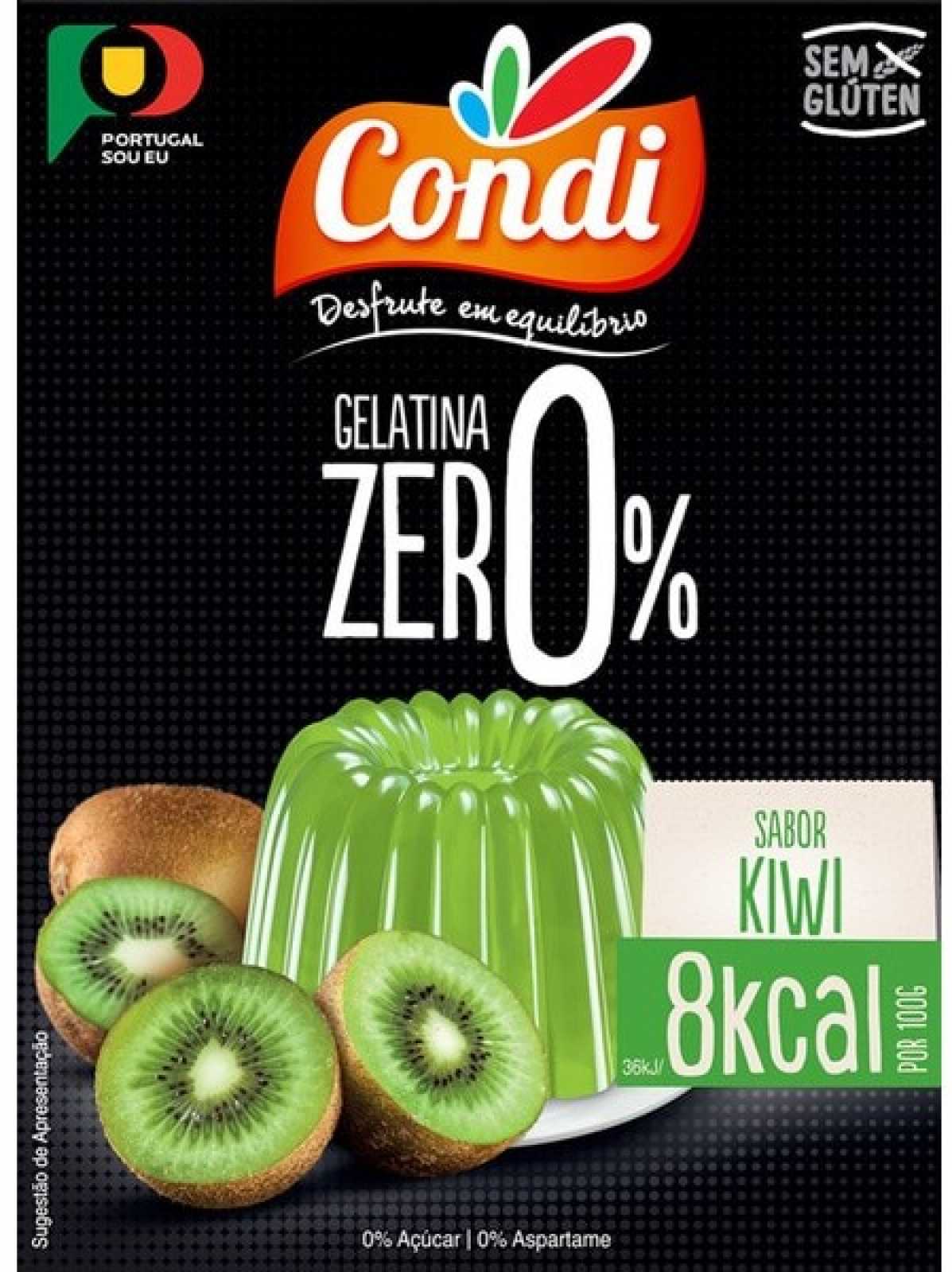 Gelatina Condi Zero sabor kiwi 28 g