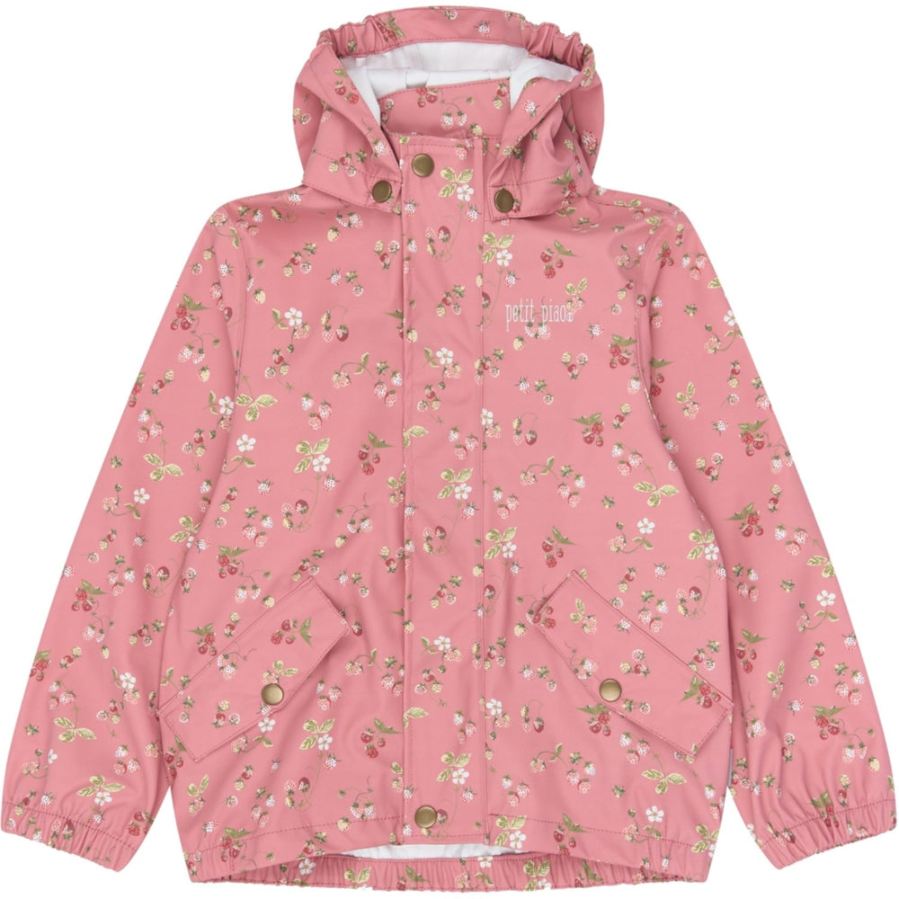 Køb Petit Piao Dusty Rose Strawberry AOP PPDai Regntøj Sæt