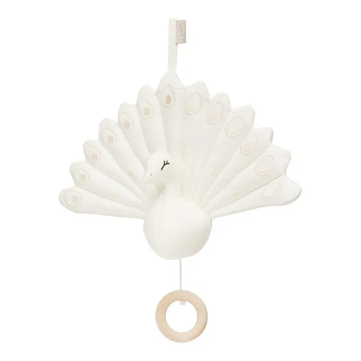 Cam Cam Mobile musical paon en coton bio