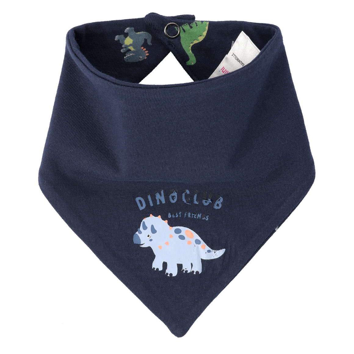 Topomini Baby Bandana mit Dino-Motiven dunkelblau