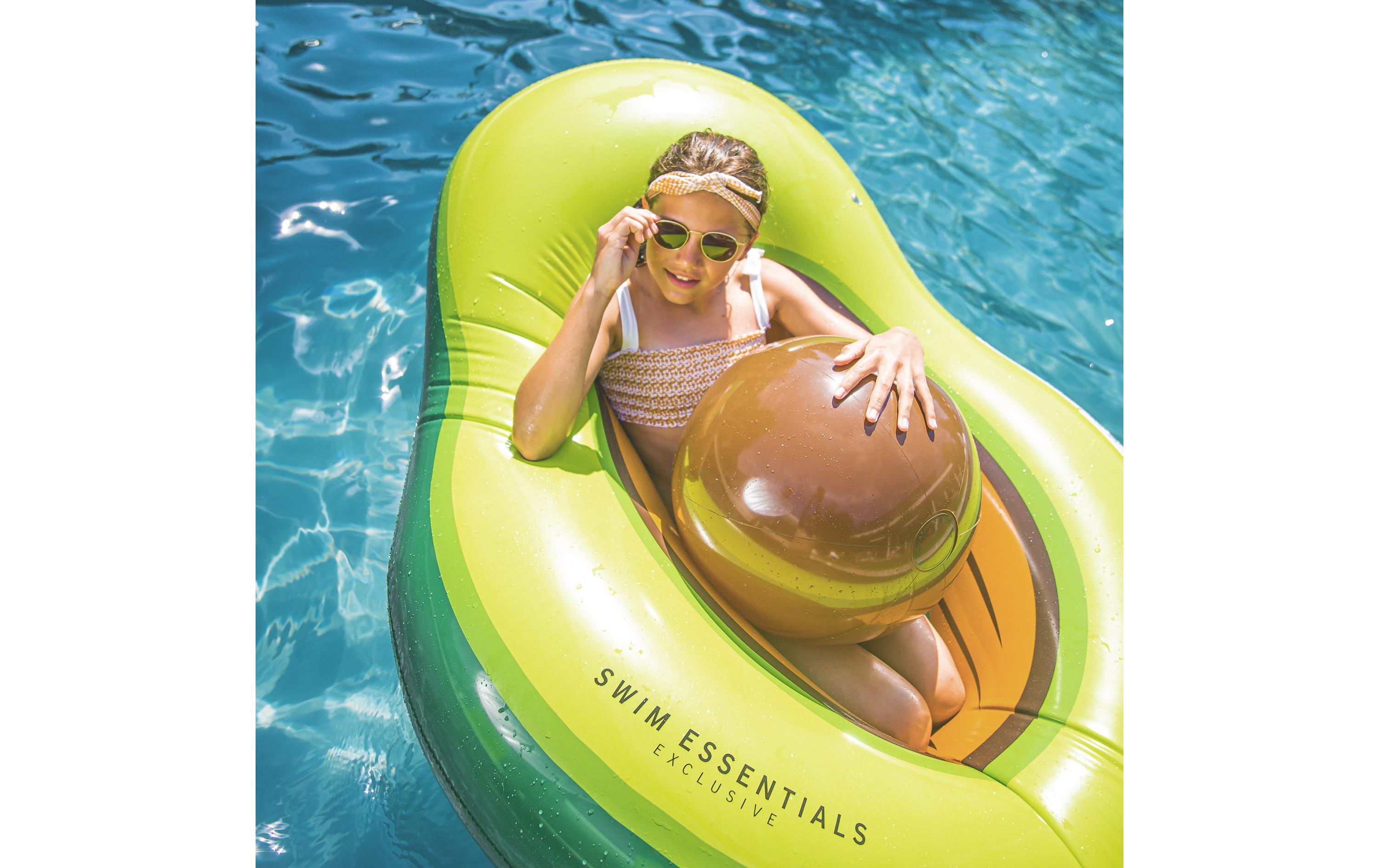 Luftmatratze AvocadoAufblasbare Luftmatratze mit Strandball