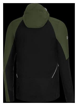 Veste coupe-vent Running Gore Wear R7 Partial Gore-Tex Infinium Kaki/Noir