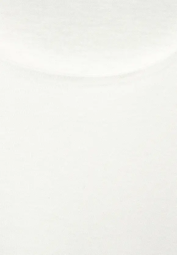 Shirt in Unifarbe - off white