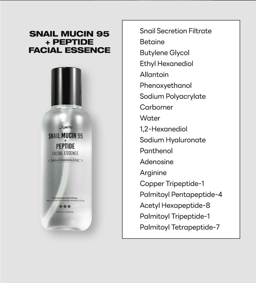 JUMISO - Slakkenslijm 95 + Peptide Gezichtsessence Mini